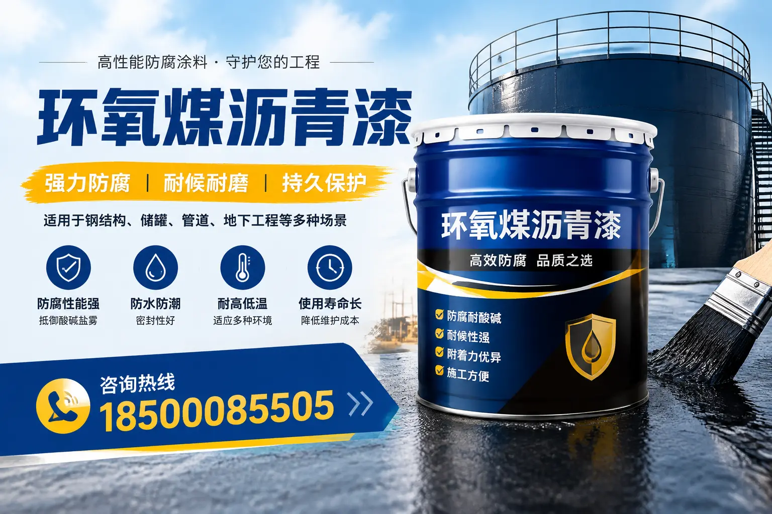 环氧煤沥青漆在工业中的应用，防城港企业的选择